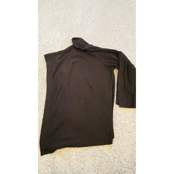 AVENUE Black Long Cardigan – Draped Lapel – Plus Size 26/28 – Elegant - Picture 3 of 7